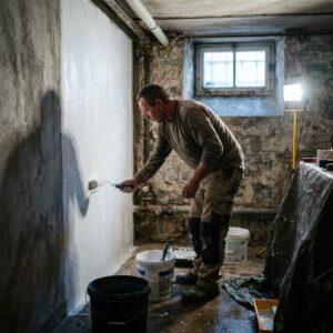 Kelder waterdicht maken langs binnen